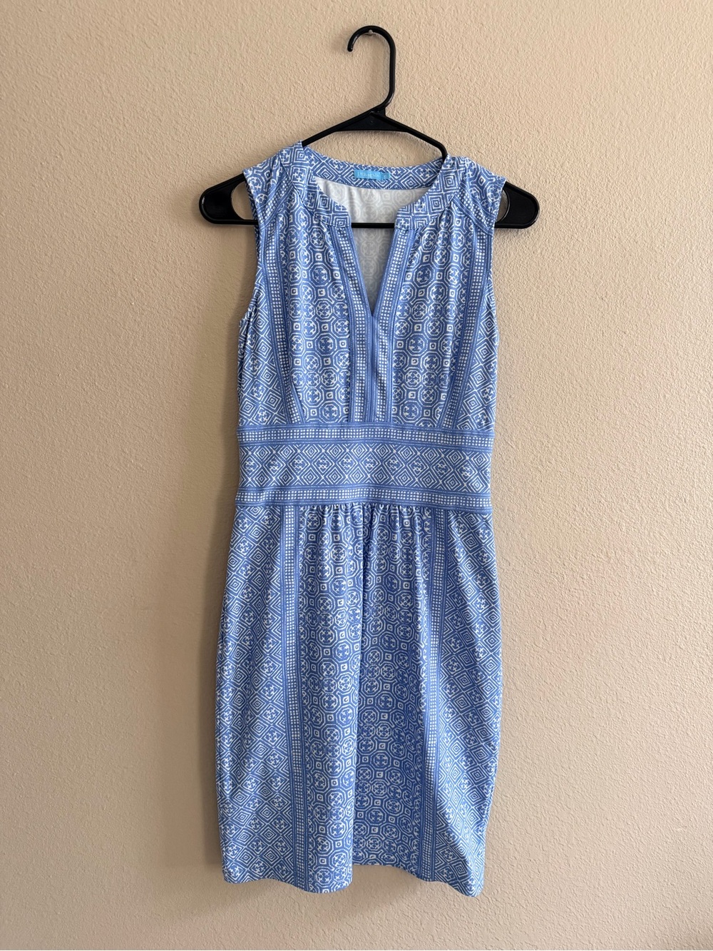 J. McLaughlin Lola Sleeveless Dress in Ogaden Gate Catalina Cloth